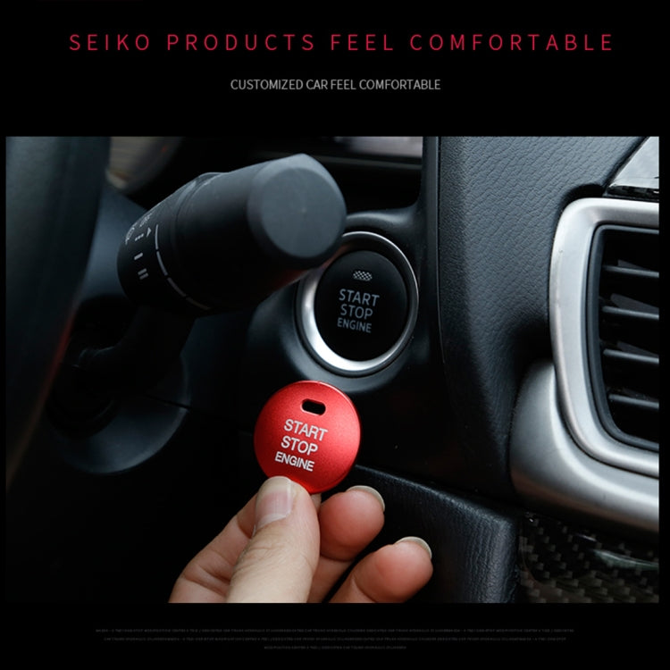 3D Aluminum Alloy Engine Start Stop Push Button Cover Trim Decorative Sticker for Mazda, for Mazda