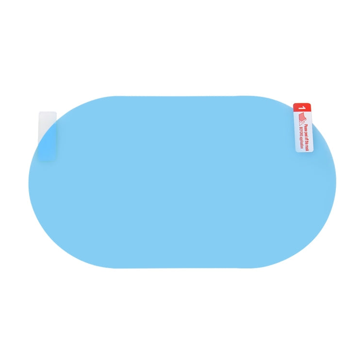Car Oval PET Rearview Mirror Protective Window Clear Anti-fog Waterproof Rain Shield Film, Size:10x15cm, 10x15cm