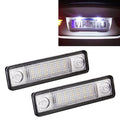 2 PCS DC 12V 2W 120LM 6000K LED License Plate Light 18-SMD Bulbs Lamps for Astra F 91-98, G Estate(F69) 98-05, Opel Corsa B 93-00, Omega A 86-94, For Astra/Opel Corsa