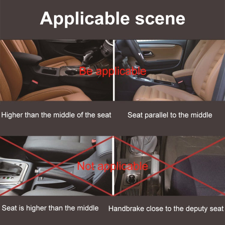 Universal Car Multi-functional Console Side Pocket Seat Gap Side Storage Box with Elbow Support Pad, with Pad
