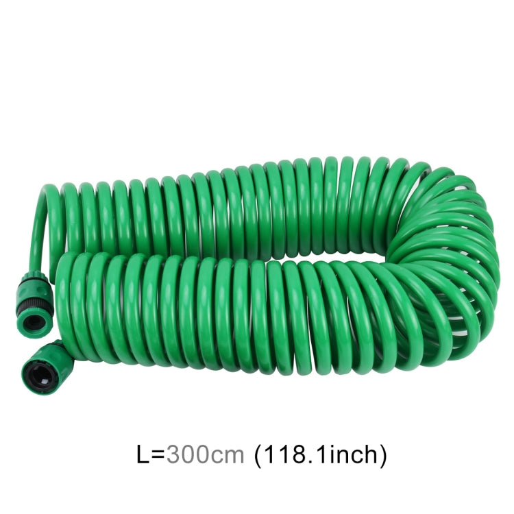 Garden Watering Series Spring Tube Hose Telescopic Spiral Pipe with Water Connector Adaptor and Connector, Length: 30m, 30m Telescopic Pipe