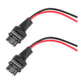1 Pair T25 / 3156 Bulb Holder Base Male Socket with Wire, T25 / 3156