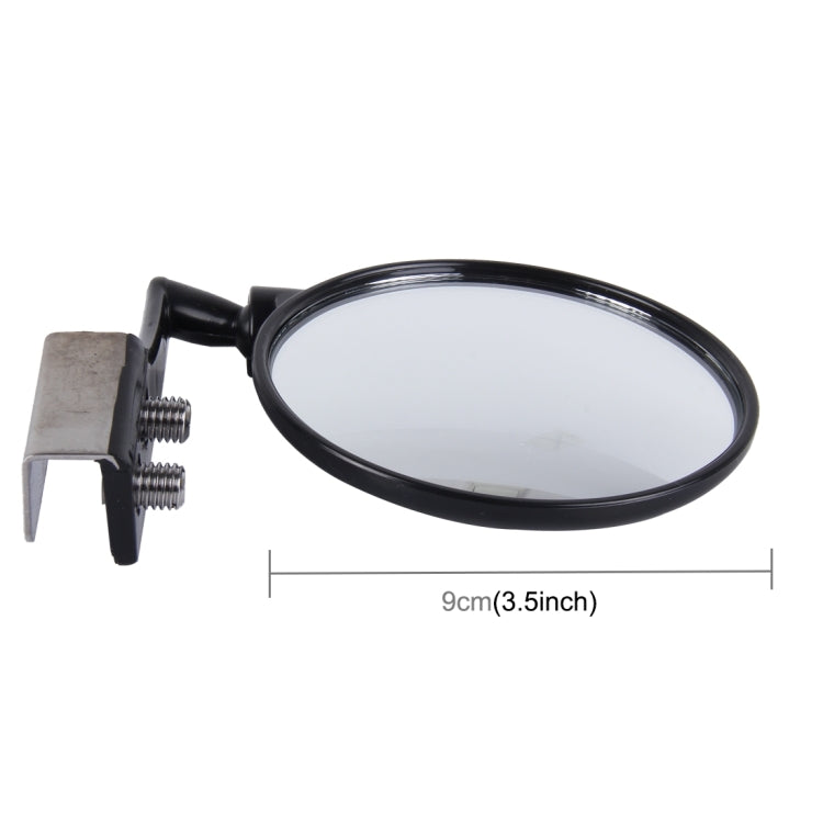 Vehicle Front Blind Area Wide-angle Adjustable Left Side Observation Mirror, Black Left Side