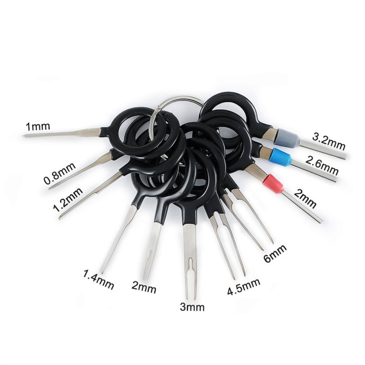 11 PCS Auto Car Plug Circuit Board Wire Harness Terminal Extraction Pick Connector Crimp Pin Back Needle Remove Tool, 11 PCS