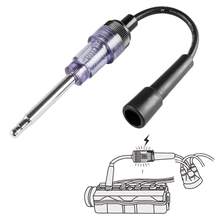 DC 12V Ignition Test Instrument Spark Plug Ignition Detector Auto Diagnostic Test Tool, Ignition Test Instrument
