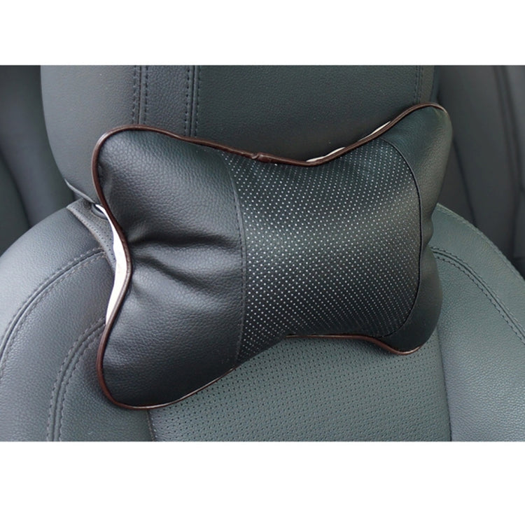 Four Seasons Breathable Leather Surface Car Neck Pillow Head Pillow