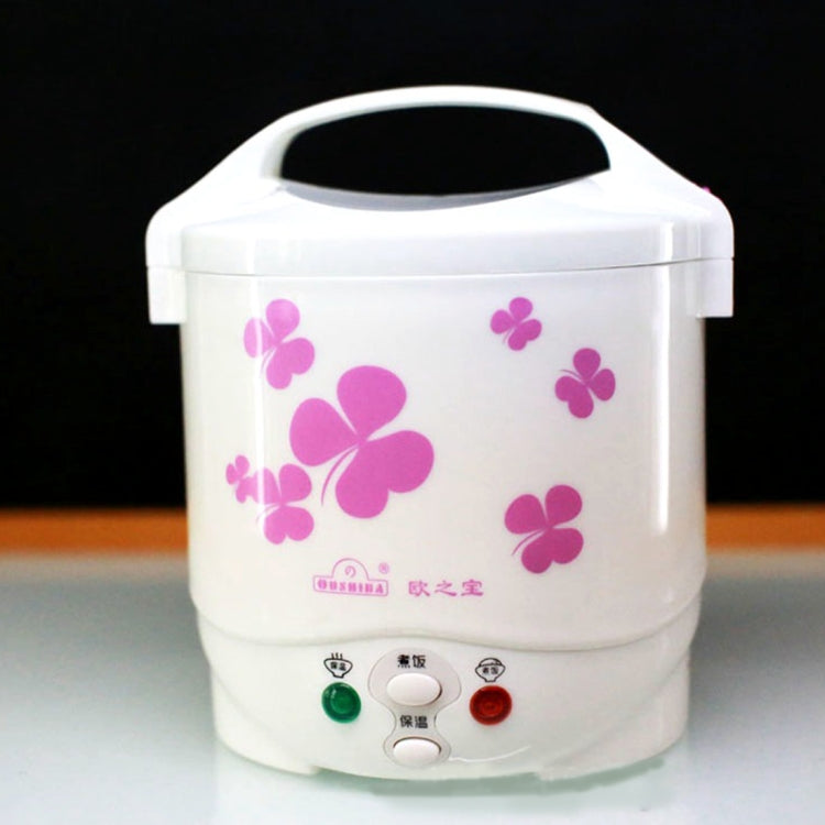 OUSHIBA Car Auto Mini Special Non-stick Inner Pot Multi-function Rice Cooker 24V 1.0L Volume for Rice Soup Noodles Vegetable Dessert, Random Color Delivery