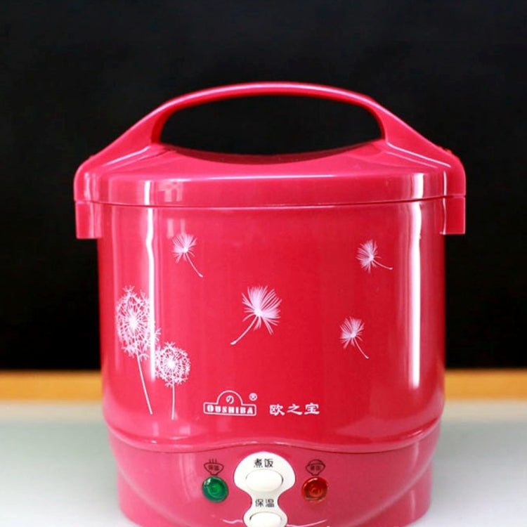 OUSHIBA Car Auto Mini Special Non-stick Inner Pot Multi-function Rice Cooker 24V 1.0L Volume for Rice Soup Noodles Vegetable Dessert, Random Color Delivery