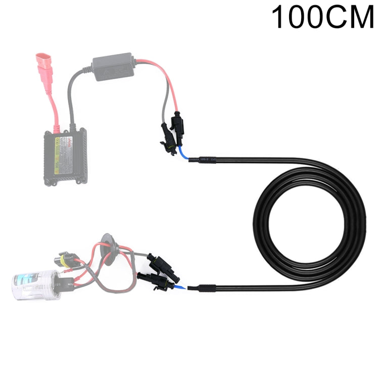 100cm Car HID Xenon Ballast High Voltage Extension Cable Harness, Size: 100cm