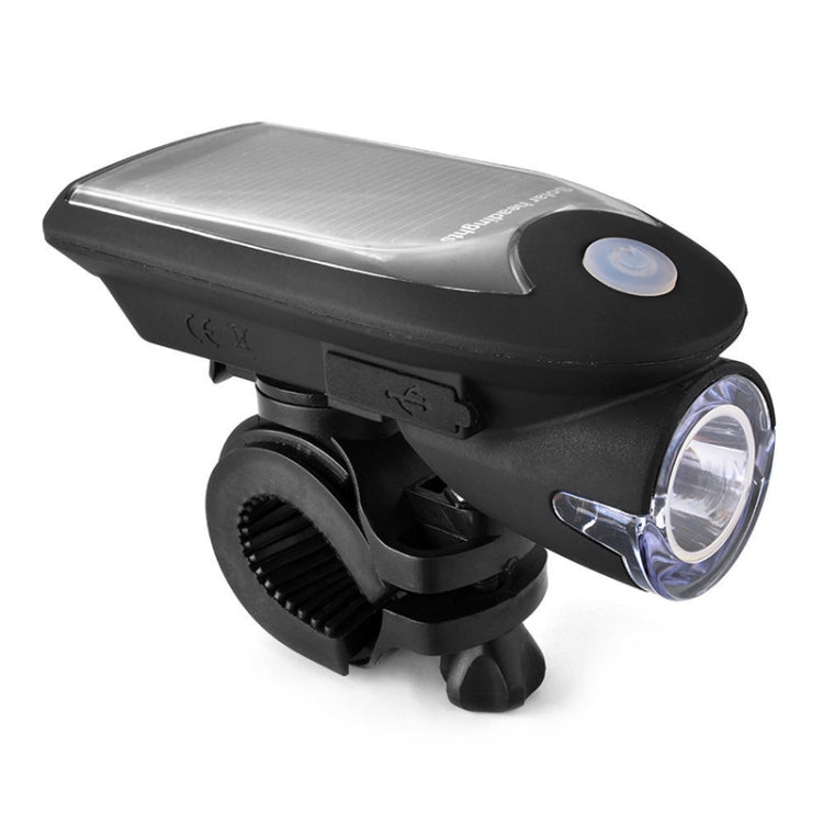 3W 240LM USB Solar Energy Motorcycle / Bicycle Front Light (Black)