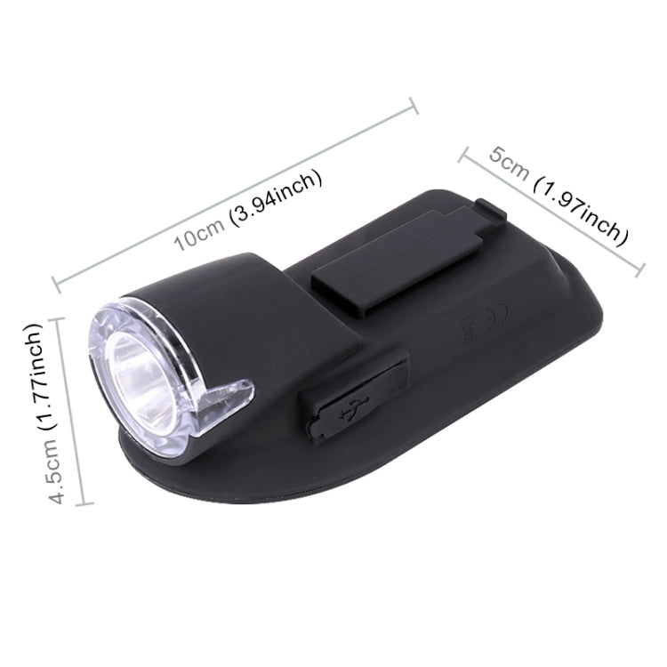 3W 240LM USB Solar Energy Motorcycle / Bicycle Front Light (Black)