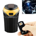 2 in 1 Universal Car Detachable Electronic Cigarette Lighter + Trash Rubbish Bin Ashtray(Gold)