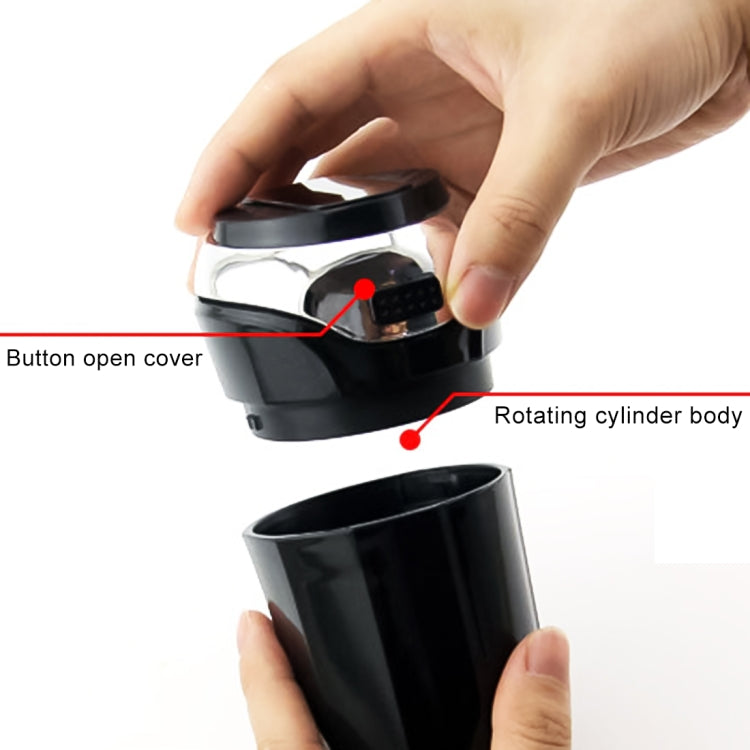 2 in 1 Universal Car Detachable Electronic Cigarette Lighter + Trash Rubbish Bin Ashtray(Gold)