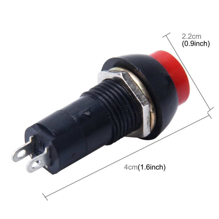 Car Auto Universal DIY 2 Pin Round Cap OFF- ON Push Button, Long