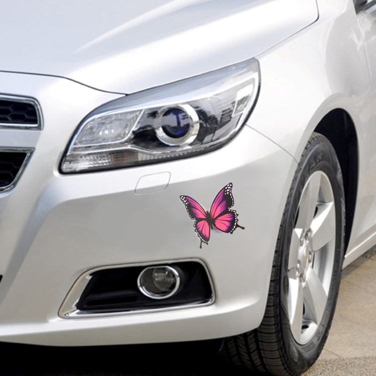 7 PCS Butterfly Shape Plastic Car Free Sticker, Butterfly