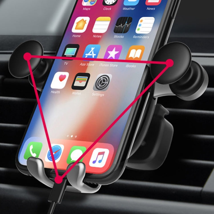 Big Eyes Pattern Gravity Cartoon Air Vent Car Mount Phone Holder, Big Eyes(Black), Big Eyes(Silver)