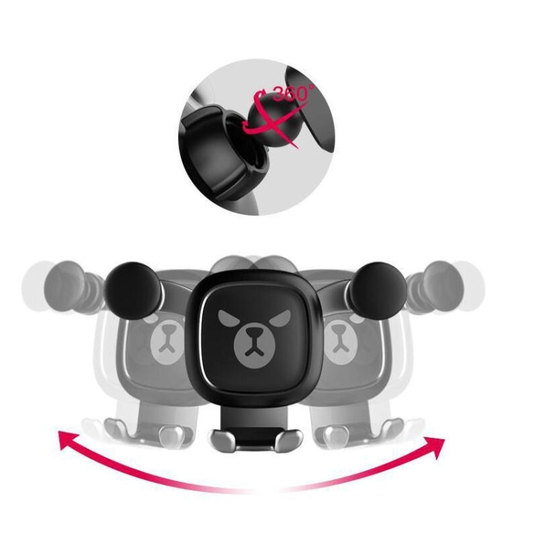 Big Eyes Pattern Gravity Cartoon Air Vent Car Mount Phone Holder, Big Eyes(Black), Big Eyes(Silver)