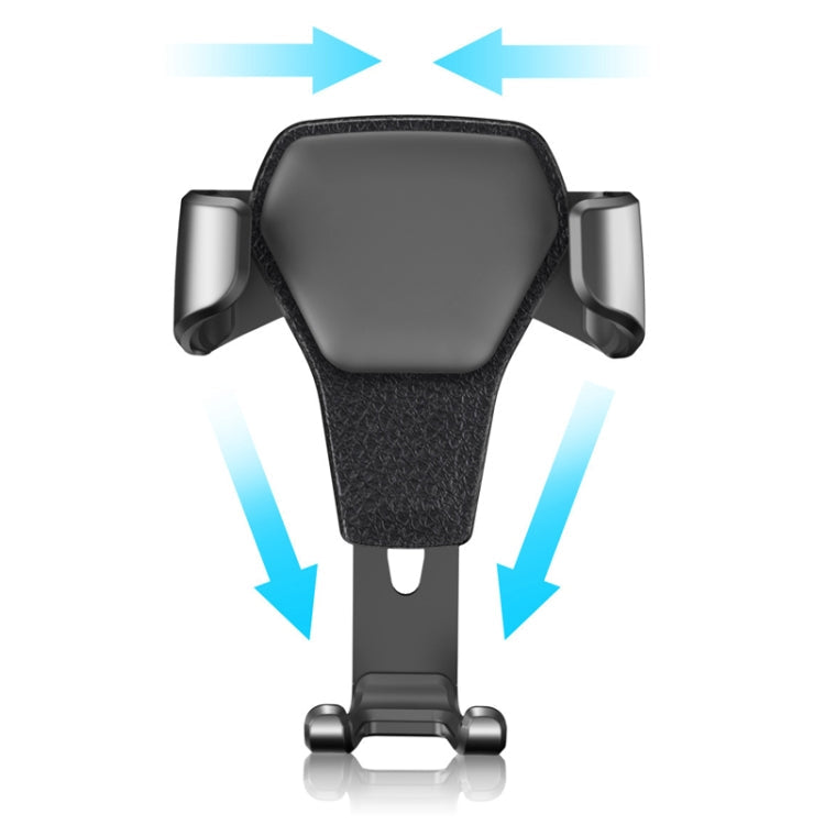 Litchi Texture Gravity Car Mount Phone Holder, Litchi Texture(Black), Litchi Texture(White)