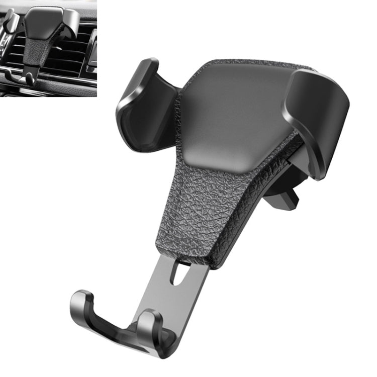 Litchi Texture Gravity Car Mount Phone Holder, Litchi Texture(Black), Litchi Texture(White)