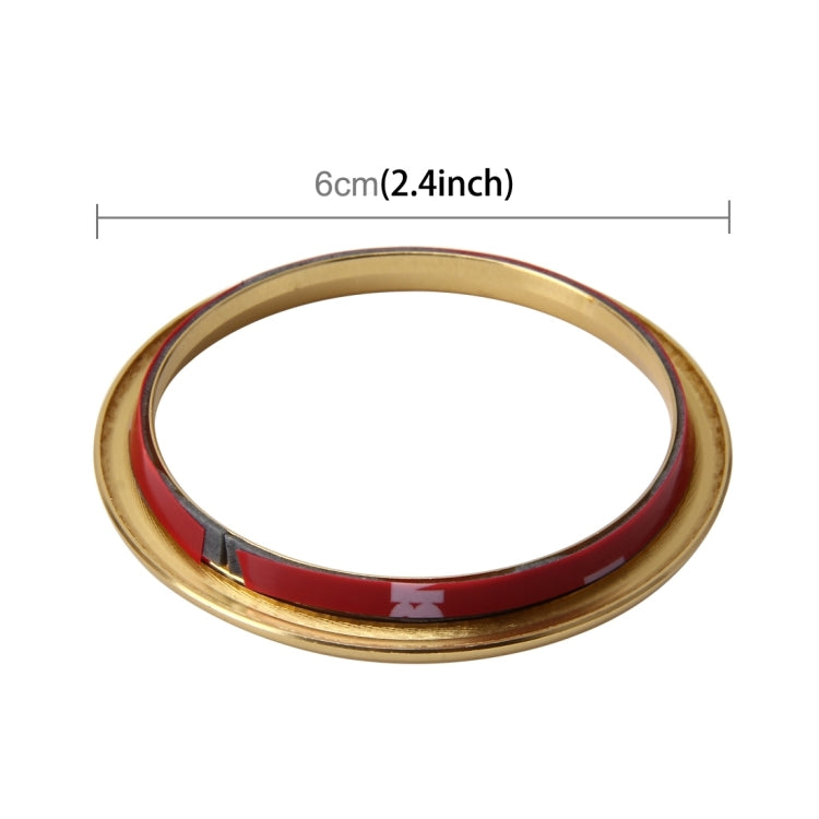 4 PCS Car Outlet Decorative Rings Aluminum Alloy Air Outlet Chrome Trim Ring Car Dashboard  Air Vents Cover Sticker Decoration for Audi A3, For Audi A3
