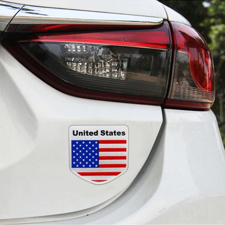Car-Styling Semicircle Shape USA Flag Pattern Random Decorative Sticker, USA Flag Semicircle Shape