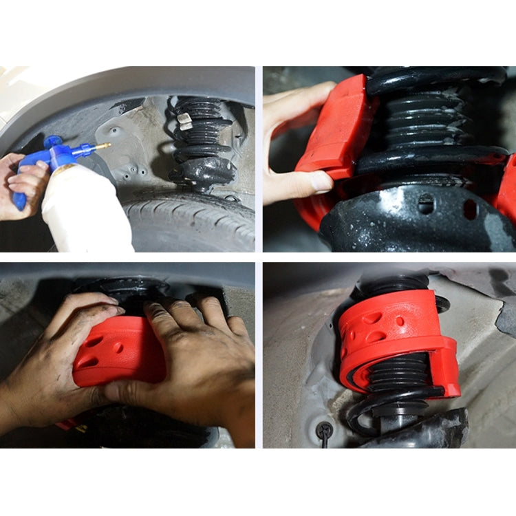 2 PCS Car Auto D Type Shock Absorber Spring Bumper Power Cushion Buffer, Spring Spacing: 22mm, Colloid Height: 43mm(Red), D  Type(Spring Spacing: 22mm, Height: 43mm)