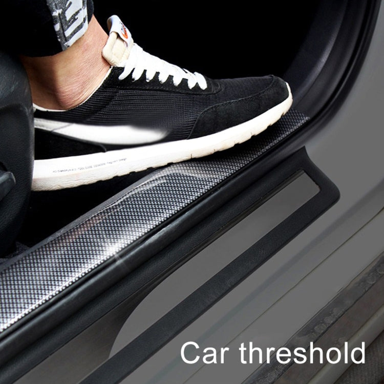 Universal Car Door Threshold Decoration Strip Decorative Sticker, Size : 7CM x 3M, Size : 7CM x 3M(Black)