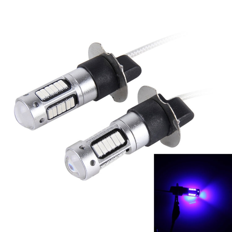 2 PCS H3 10W 30 SMD-4014 LEDs Car Fog Light, DC 12V, H3 (White Light), H3 (Blue Light), H3 (Pink Light), H3 (Ice Blue Light), H3 (Orange Light), H3 (Red Light)