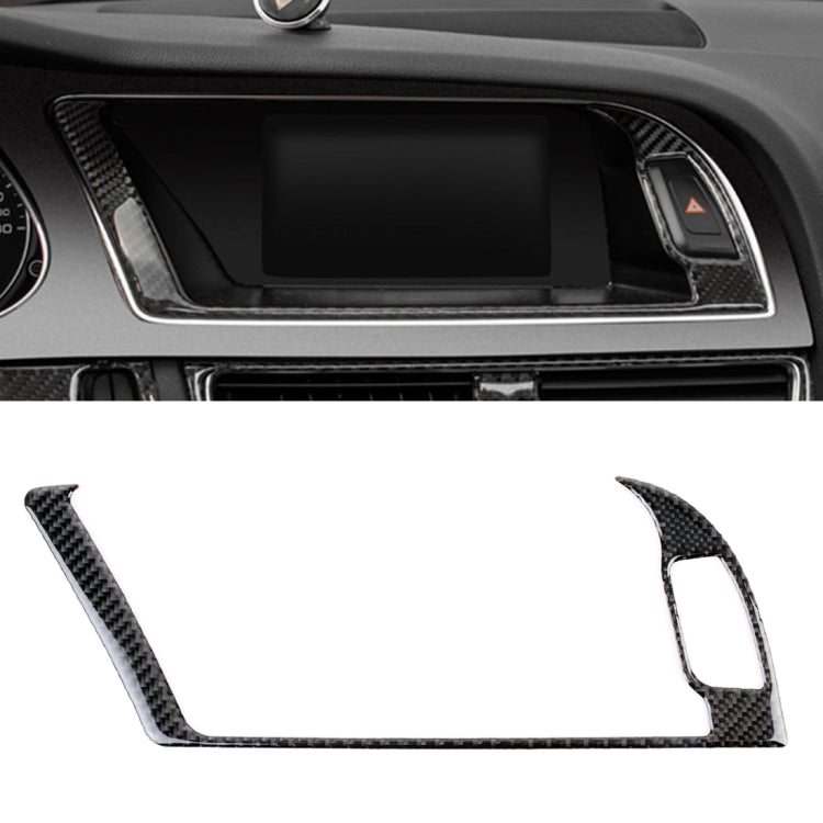 Car Carbon Fiber Navigation Outer Frame Decorative Sticker for Audi A4L / A5 / Q5 2009-2016, Navigation Outer Frame