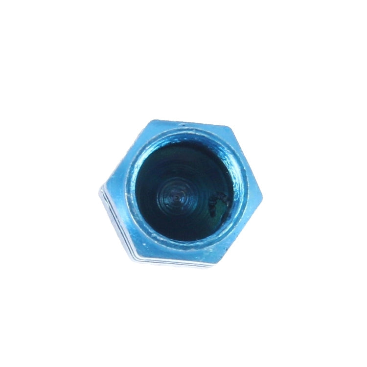 4PCS SA Metal Plated Hexagon Shape Universal Tire Valve Stem Cap, Hexagon Shape