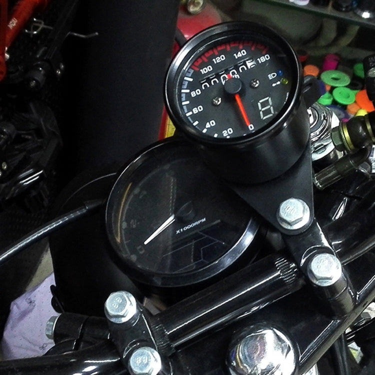 3 in 1 Universal Waterproof Motorcycle LED Backlight Odometer Speedometer Gearmeter, DC 12V