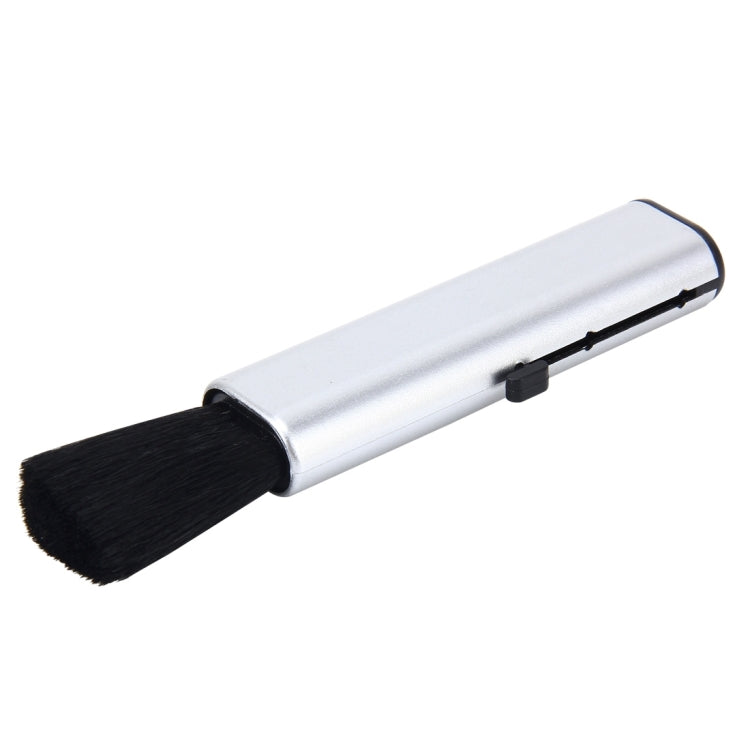 Car Portable Scalable Nylon Cleaning Brush with ABS Handle, 1PCS+Silver, 1PCS+Black