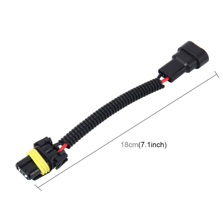 2 PCS 9005/9006 Car HID Xenon Headlight Male to Female Conversion Cable