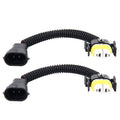 2 PCS H11 Car HID Xenon Headlight Male to Female Conversion Cable with Ceramic Adapter Socket, H11