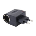 6W Vehicle Power Inverters 220V AC/DC to 12V DC with Car Cigarette Lighter Socket Adapter Converter Vehicle Amplifier Power Output: DC 12V 500mA(EU Plug), 12V 500mA(EU Plug)