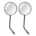 2 PCS Motorcycle Universal ABS Shell Metal Holder Rear VIew Mirror for JH70 JC70 CG125, JH70 JC70 CG125