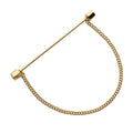 Collar Bar In Gold With Chain