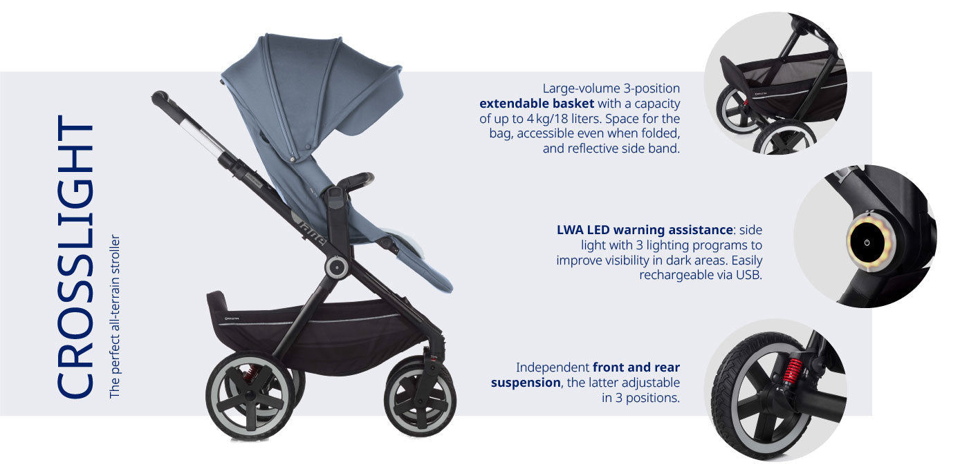 Jane Crosslight-3 Full 10 Piece Travel System Bundle