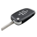 For PEUGEOT Car Keys Replacement 3 Buttons Car Key Case with Grooved and Holder, 3 Buttons with Grooved