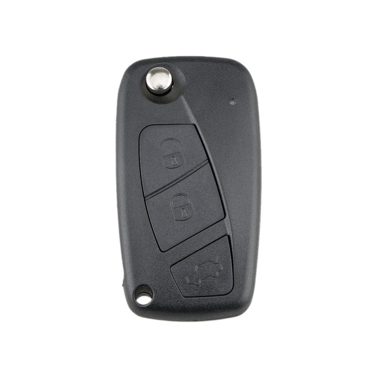 For FIAT Car Keys Replacement 3 Buttons Car Key Case with Side Battery Holder, Black, Blue