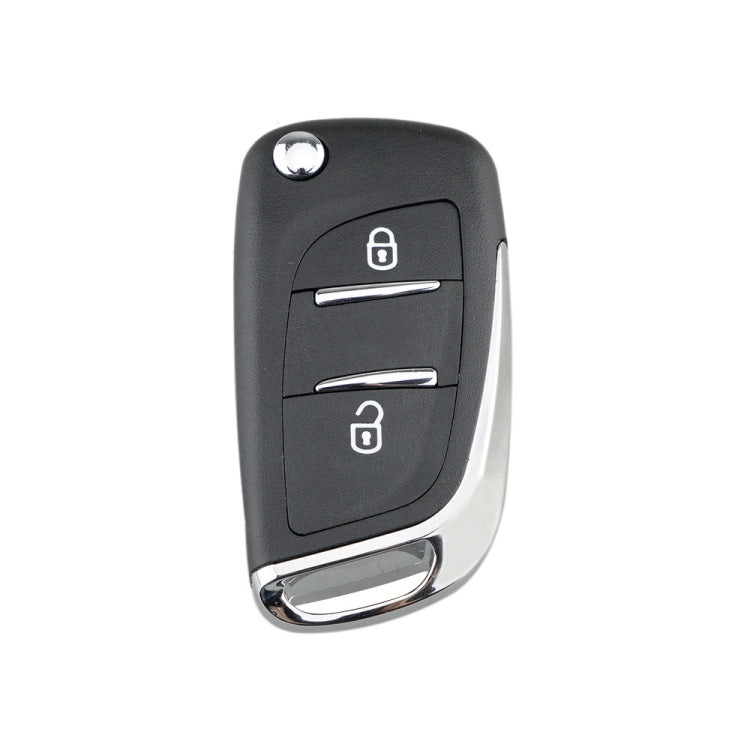 For PEUGEOT Car Keys Replacement 2 Buttons Car Key Case with Holder, without Grooved, 2 Buttons without Grooved