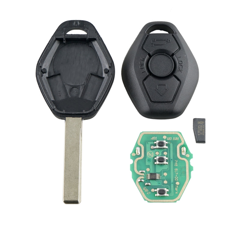 For BMW EWS System Intelligent Remote Control Car Key with Integrated Chip & Battery, Frequency: 433MHz, 433MHz