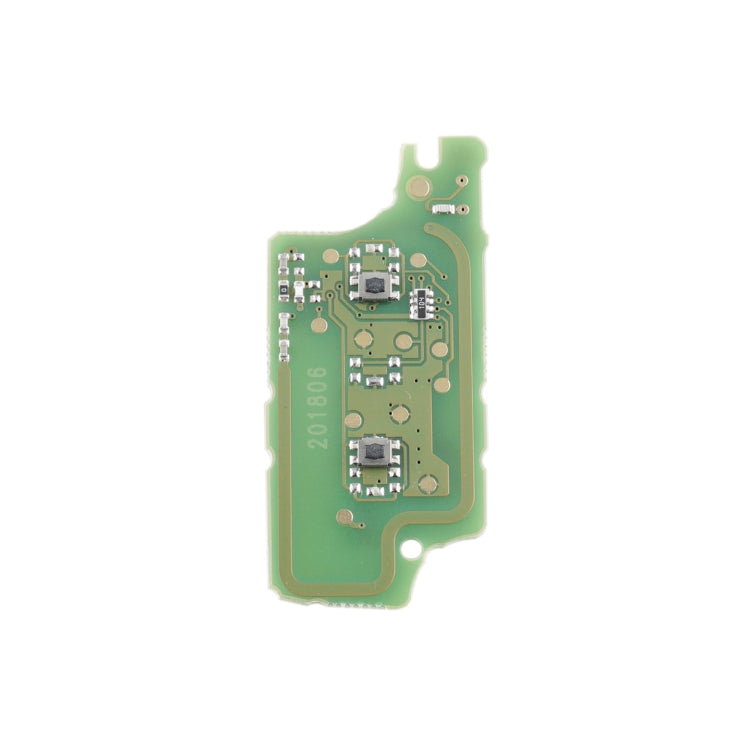 For PEUGEOT 2 Buttons Intelligent Remote Control Car Key with Integrated Chip & Battery & Holder, without Grooved, Frequency: 433MHz, 2 Buttons without Grooved