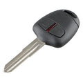 For MITSUBISHI 2 Buttons Intelligent Remote Control Car Key with 46 Chip & Battery & Left Slot, Frequency: 433MHz, For MITSUBISHI(Left)
