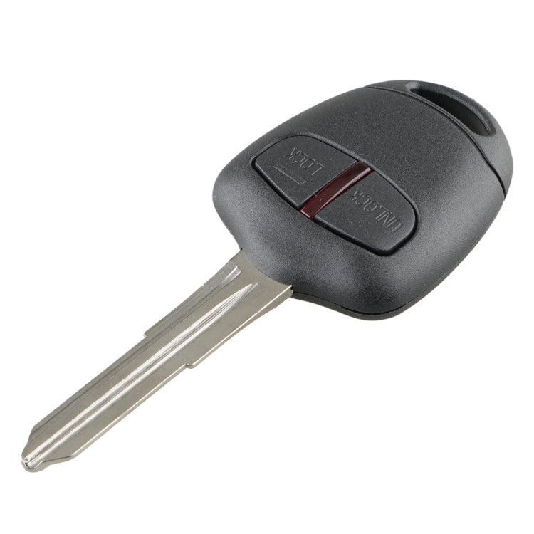 For MITSUBISHI 2 Buttons Intelligent Remote Control Car Key with 46 Chip & Battery & Right Slot, Frequency: 433MHz, For MITSUBISHI(Right)