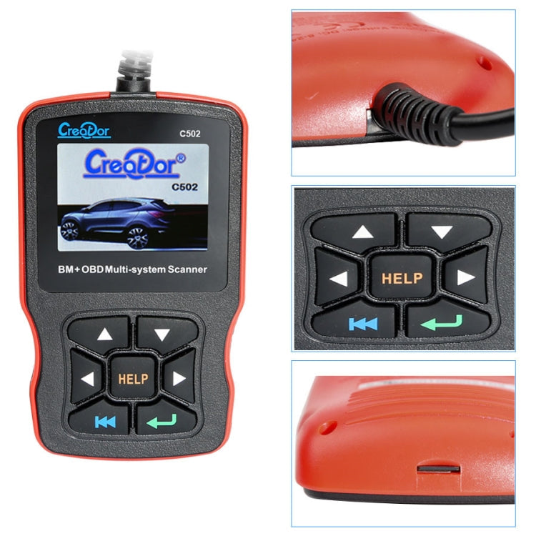 Creator C502 V7.6 Car OBD2 Multi-system Scanner Car Diagnostic Tool for Mercedes-Benz before 2016, Creator C502