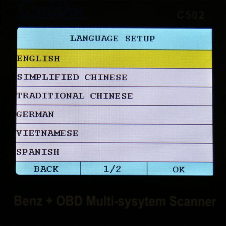Creator C502 V7.6 Car OBD2 Multi-system Scanner Car Diagnostic Tool for Mercedes-Benz before 2016, Creator C502