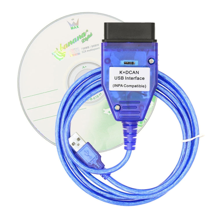 INPA K+CAN with Switch USB Interface Cable for BMW, For BMW (White), For BMW (Blue)