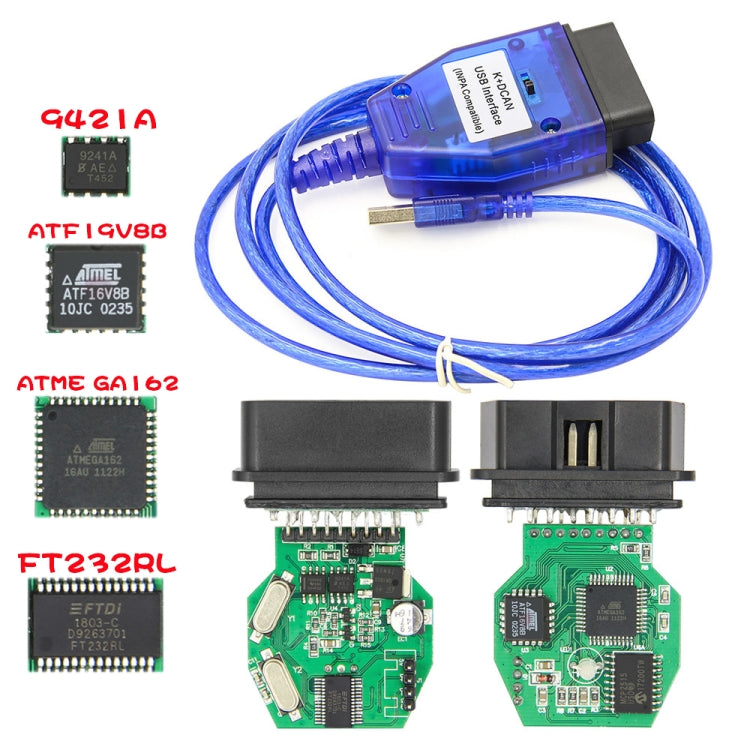 INPA K+CAN with Switch USB Interface Cable for BMW, For BMW (White), For BMW (Blue)