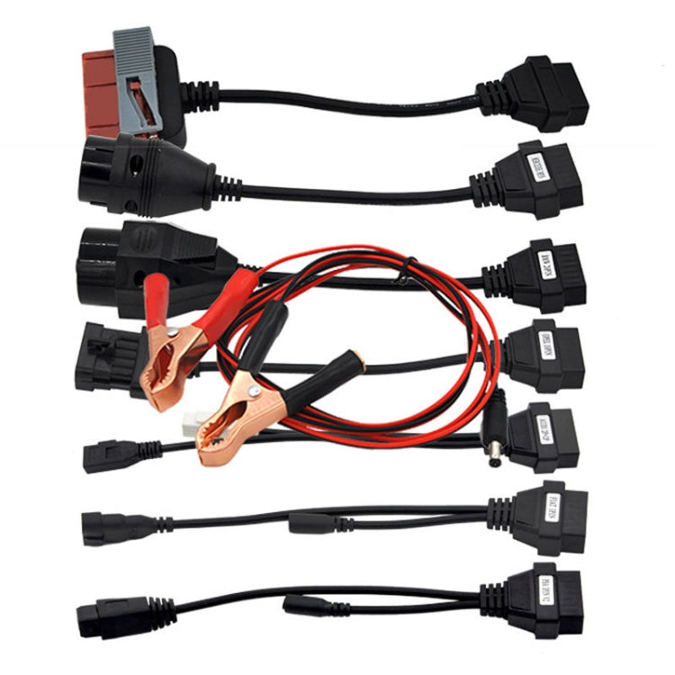 8 PCS Car Diagnostic Cable and Connector OBD2 Cable, 8 in 1  Car OBD2 Cable